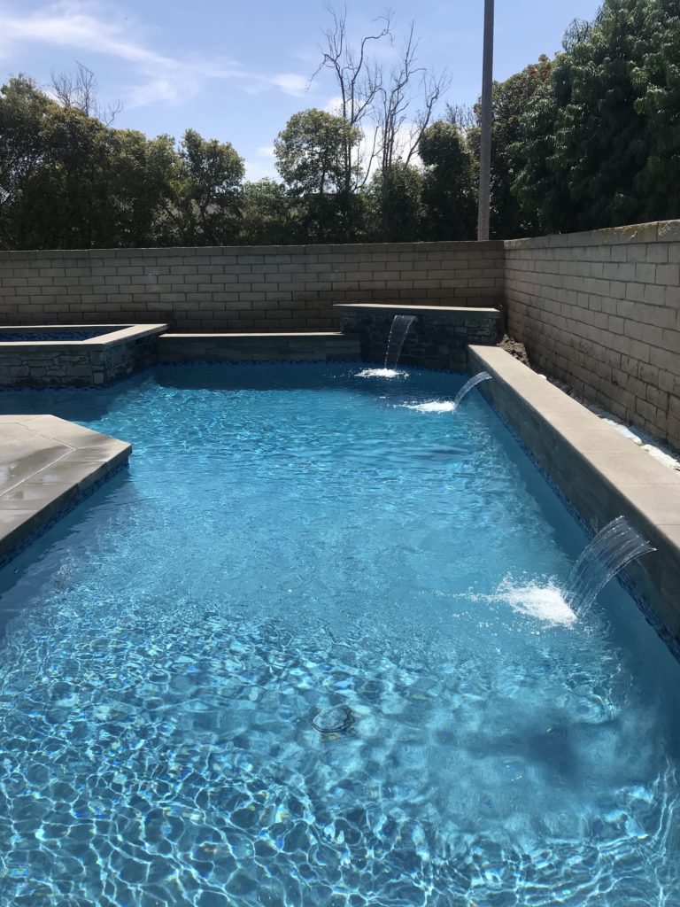A backyard pool